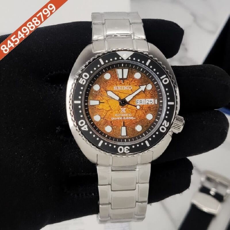 Seiko Prospex Brown Dial Stainless Steel Case Stainless Steel Strap Swiss Automatic Watch