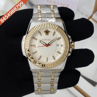 Versace Chain Silver Dial Stainless Steel Strap Swiss Watch