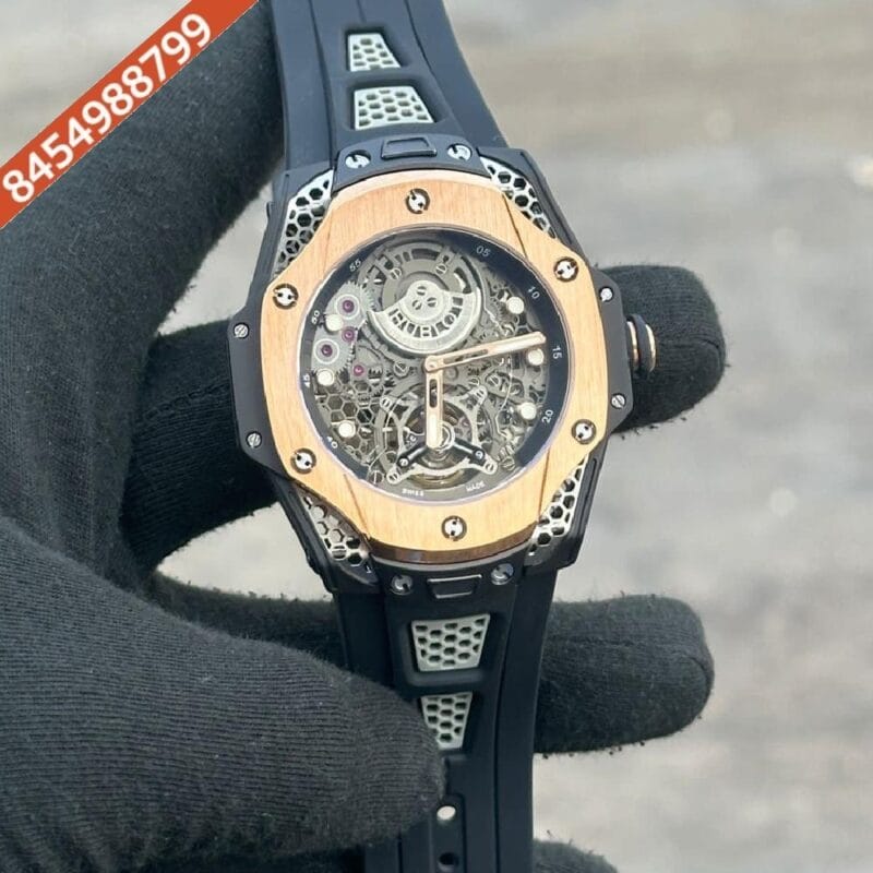 Hublot Big Bang Tourbillon Samuel Ross Black Matt Skeleton Dial Automatic Watch