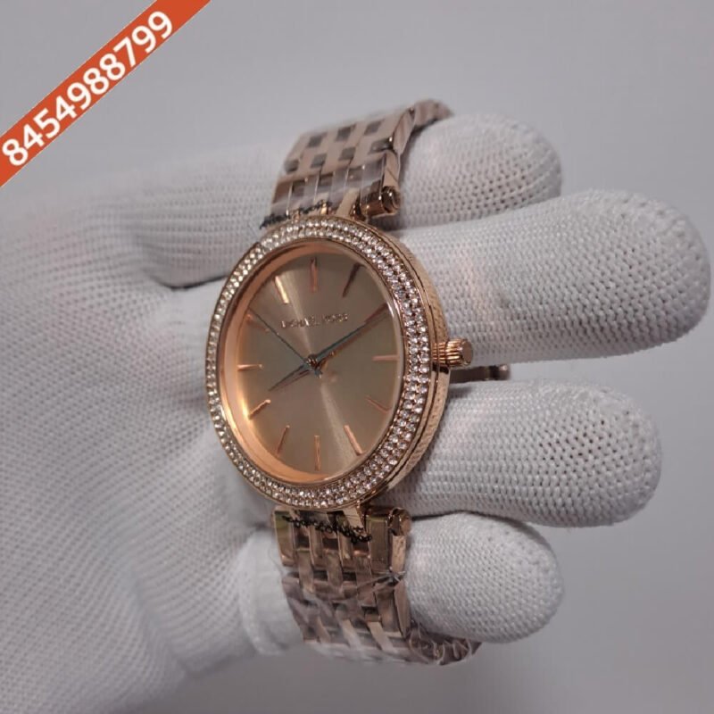 Michael Kors Darci Full Rose Gold Watch - Image 3