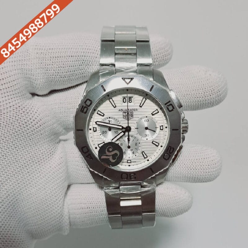 TAG HEUER Aquaracer Professional 200 Watch White Dial Stainless Steel Strap Swiss Watch