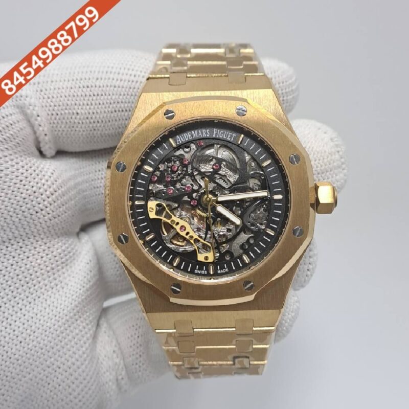 Audemars Piguet Royal Oak Rose Gold Skeleton Swiss Automatic Watch