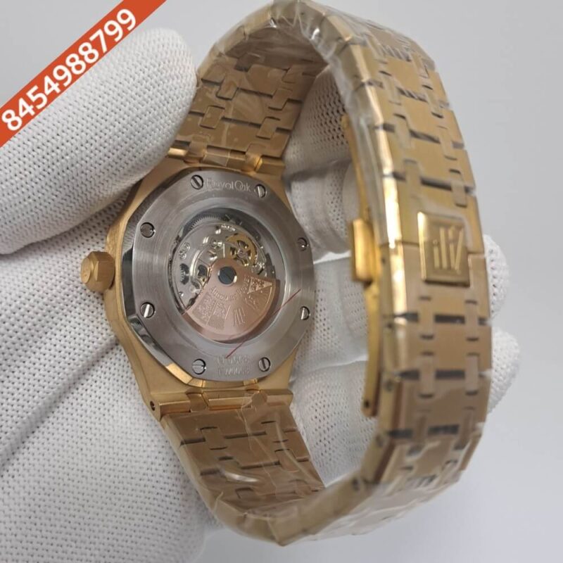 Audemars Piguet Royal Oak Rose Gold Skeleton Swiss Automatic Watch - Image 4
