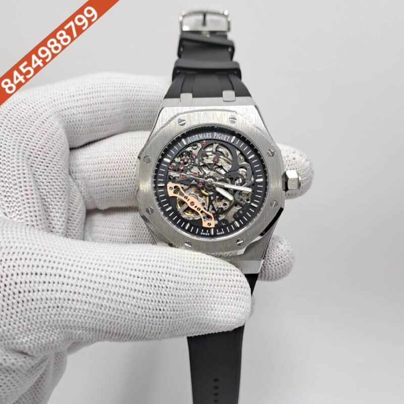 Audemars Piguet Royal Oak Silver Skeleton Dial Swiss Automatic Watch