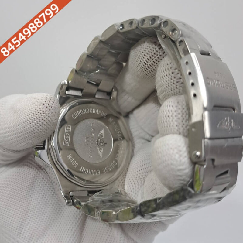 Breitling Superocean Orange Dial Stainless Steel Swiss Automatic Watch - Image 4