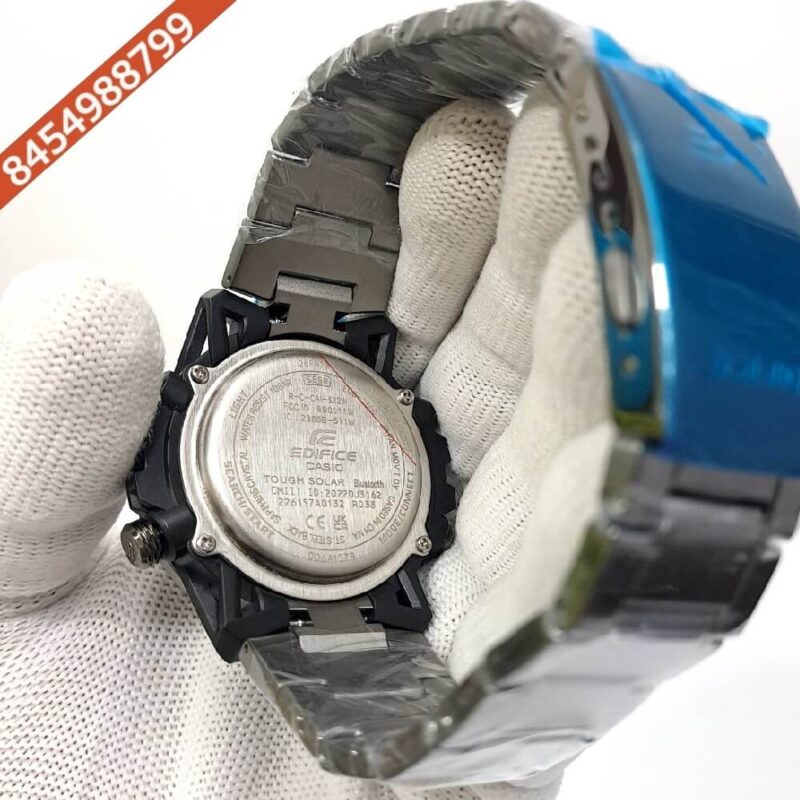 Casio Edifice Stainless Steel Black Dial Swiss Watch - Image 4