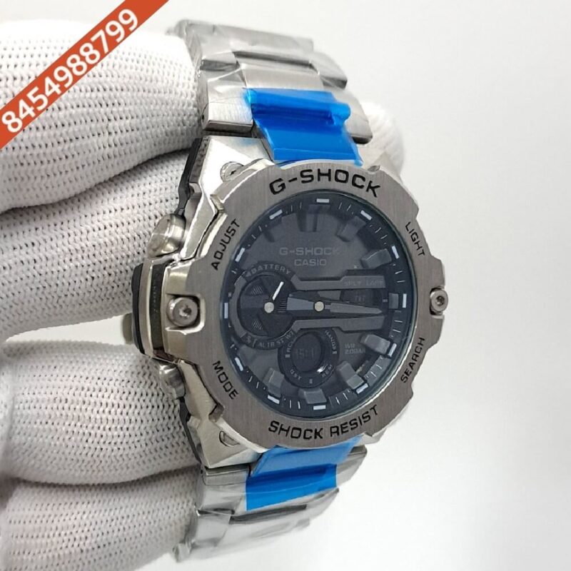Casio G-Shock Stainless Steel Black Dial Swiss Watch - Image 2