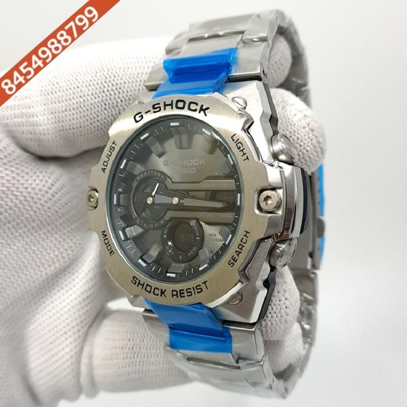 Casio G-Shock Stainless Steel Black Dial Swiss Watch - Image 3