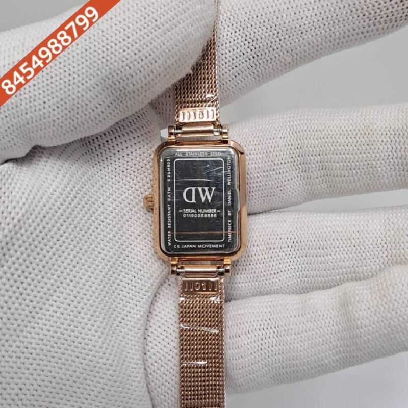 Daniel Wellington Ladies White Dial full Rose Gold Swiss Watch - Image 4