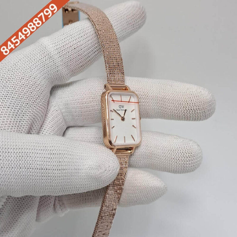Daniel Wellington Ladies White Dial full Rose Gold Swiss Watch - Image 3