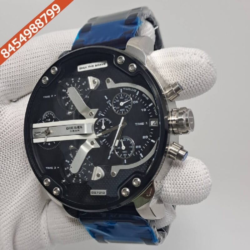 Diesel Big Daddy 10 Bar Black Dial Swiss Watch - Image 2