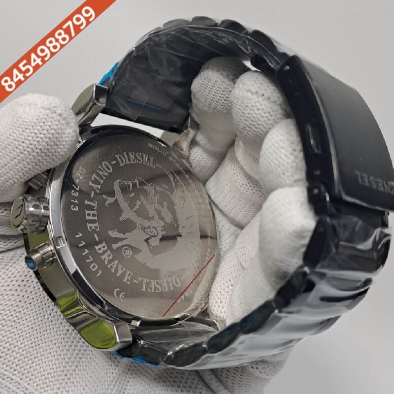 Diesel Big Daddy 10 Bar Black Dial Swiss Watch - Image 4