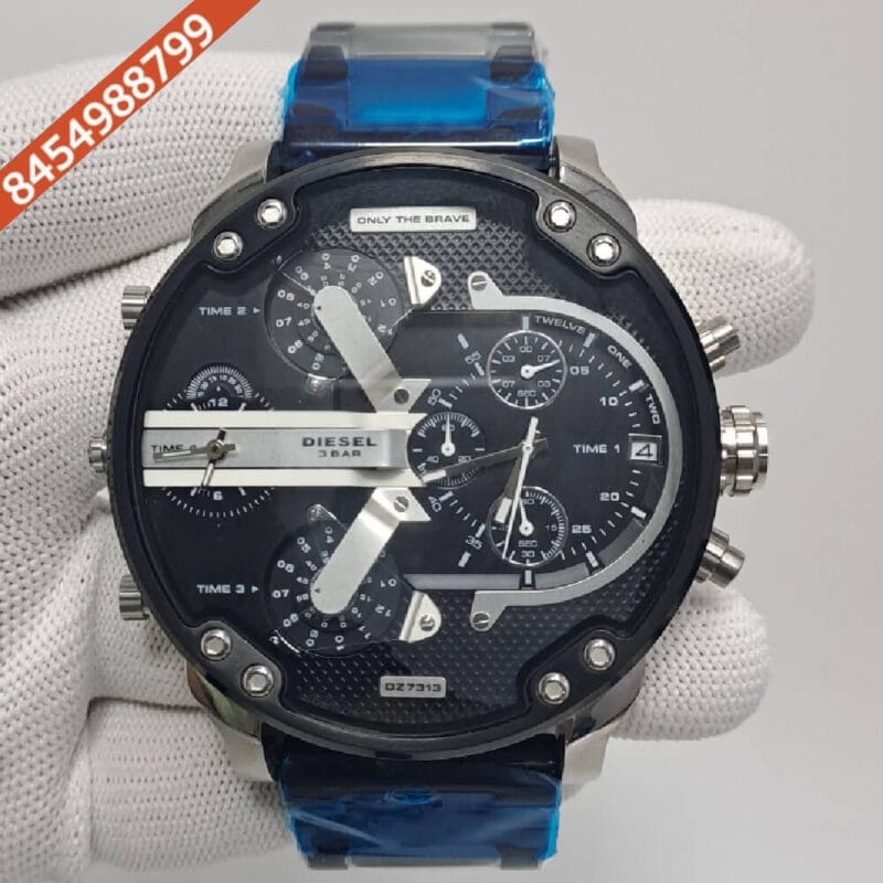 Diesel Big Daddy 10 Bar Black Dial Swiss Watch
