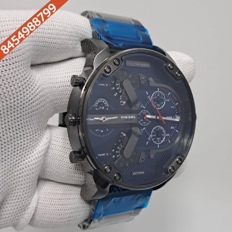 Diesel Big Daddy 10 Bar Blue Dial Swiss Watch - Image 2