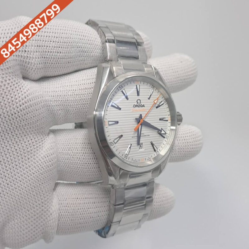 Omega Seamaster Aqua Terra Master Chronometer Silver White Dial Swiss Automatic Watch - Image 3