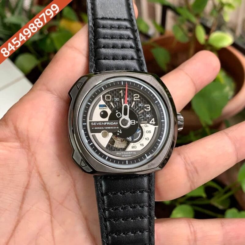 Seven Friday The Driver’s Edition Brown Dial Black Leather Strap Swiss Automatic Watch
