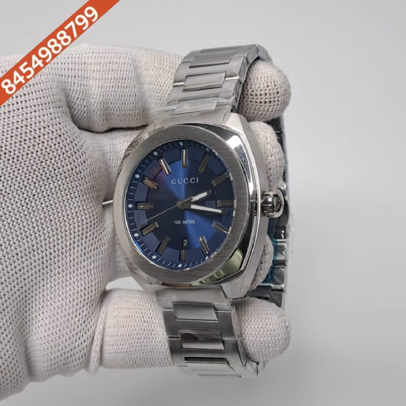 Gucci GG2570 Blue Dial Stainless Steel Swiss Watch - Image 3