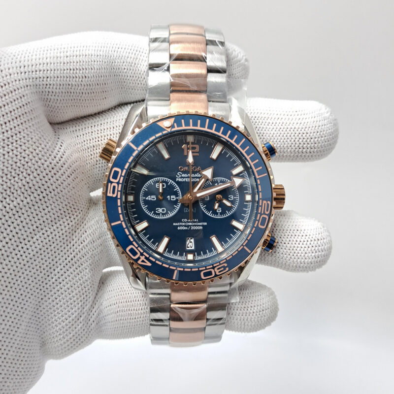 Omega Seamaster Planet Ocean Chronograph Blue Dial Swiss Watch