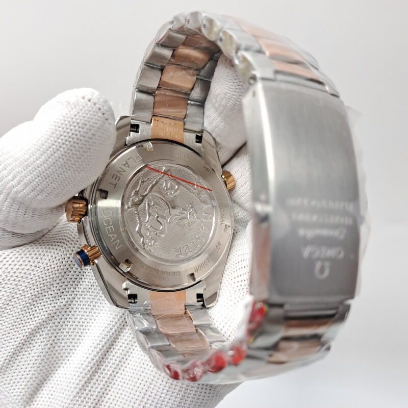 Omega Seamaster Planet Ocean Chronograph Blue Dial Swiss Watch - Image 4