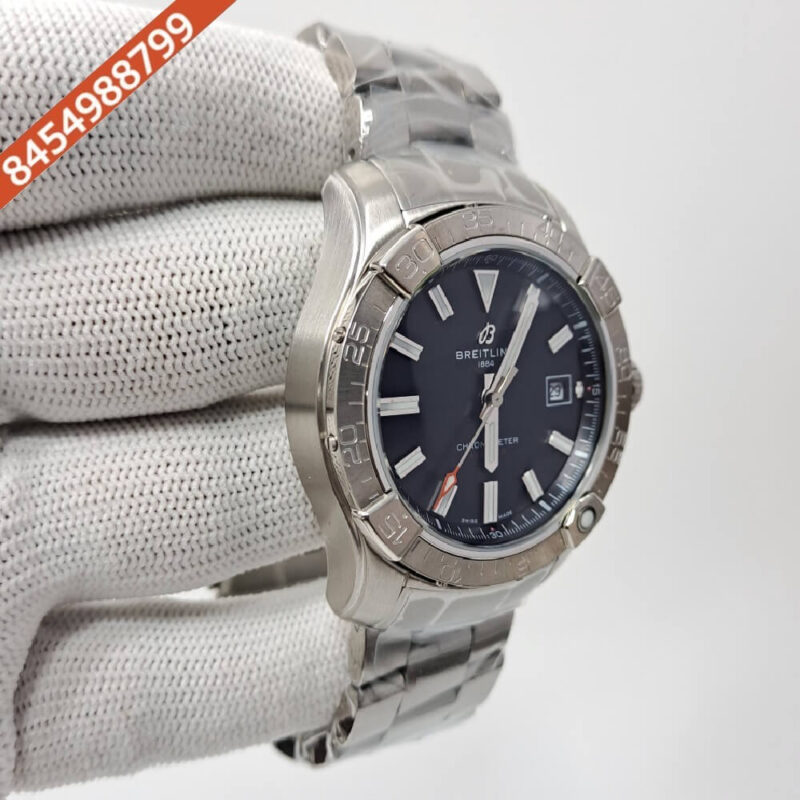Breitling Chronometer Avenger Black Dial Stainless Steal Swiss Automatic Watch - Image 2