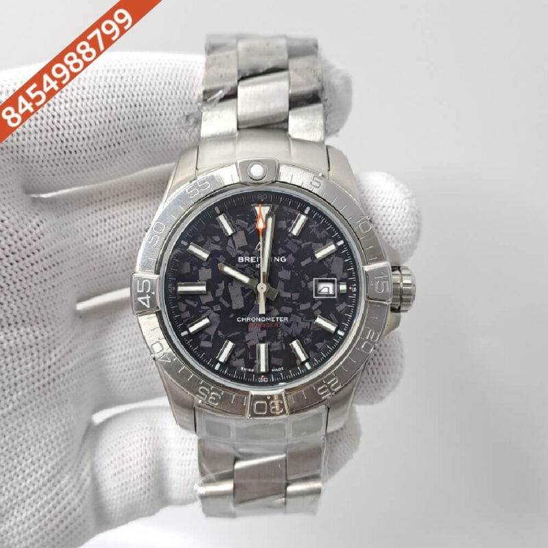 Breitling Chronometer Avenger Black Dial Structure Stainless Steal Swiss Automatic Watch