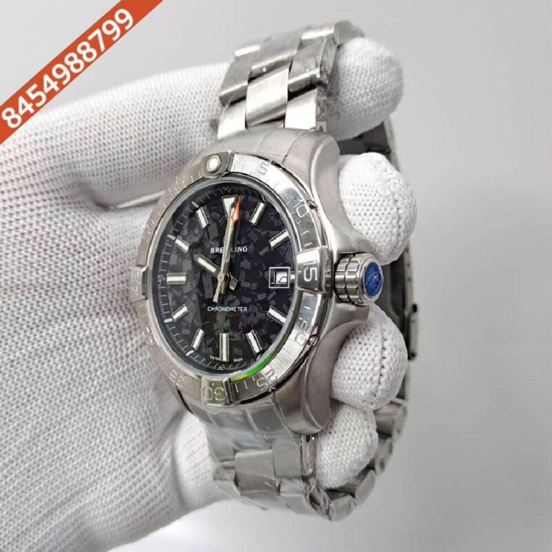 Breitling Chronometer Avenger Black Dial Structure Stainless Steal Swiss Automatic Watch - Image 3