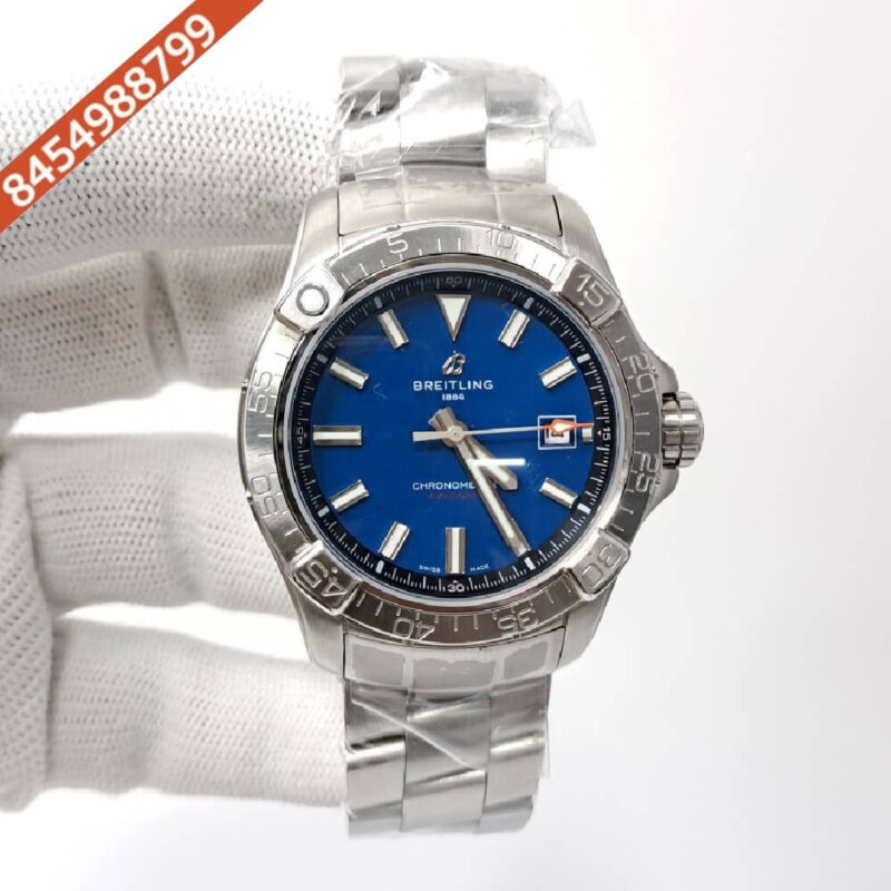 Breitling Chronometer Avenger Blue Dial Stainless Steal Swiss Automatic Watch