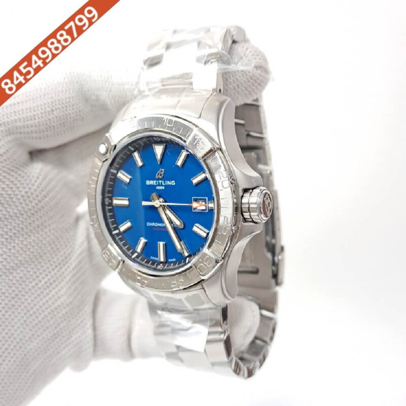 Breitling Chronometer Avenger Blue Dial Stainless Steal Swiss Automatic Watch - Image 3