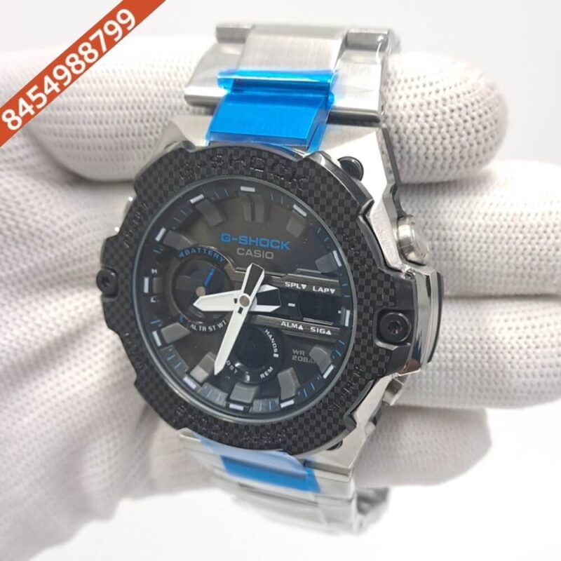 Casio G-Shock Stainless Steel Black Dial Swiss Watch - Image 2
