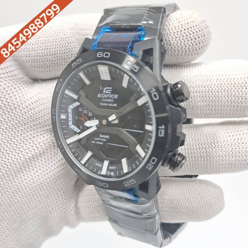 Casio Edifice Stainless Steel Black Dial Swiss Watch - Image 3