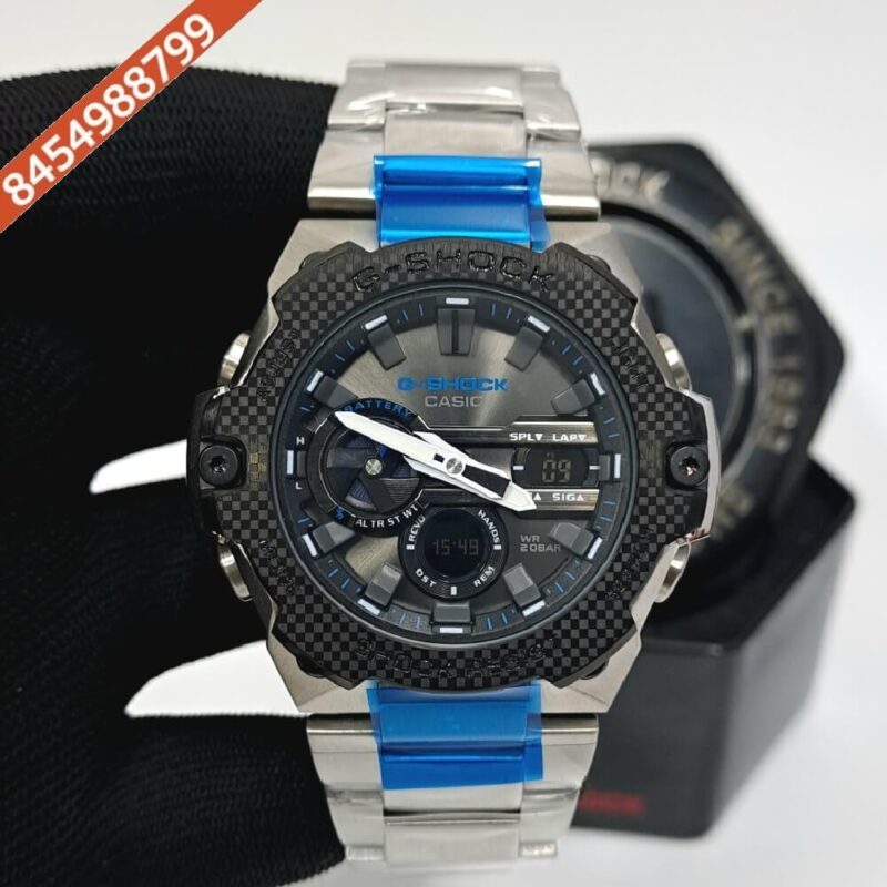 Casio G-Shock Stainless Steel Black Dial Swiss Watch