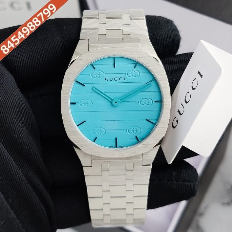 Gucci 25H Swiss Quartz Unisex Blue Watch