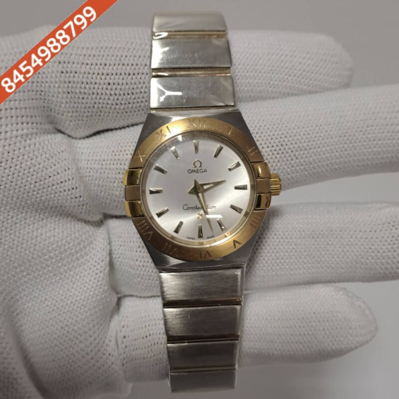 Omega Constellation Dual Tone White Dial Swiss Watch