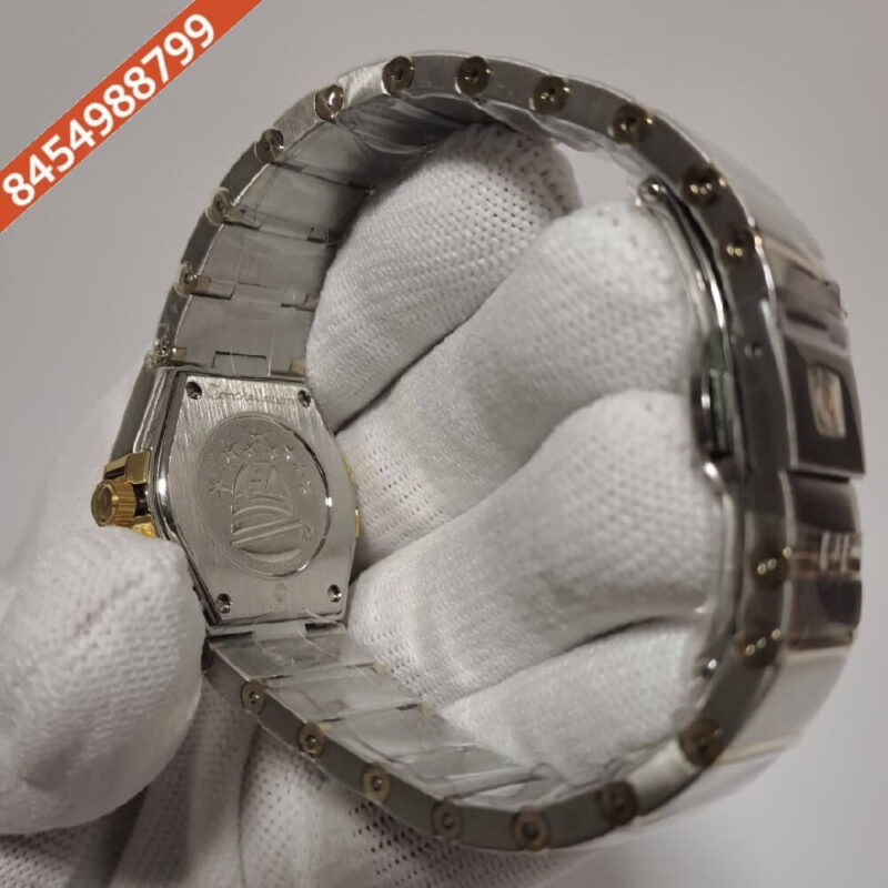 Omega Constellation Dual Tone White Dial Swiss Watch - Image 4