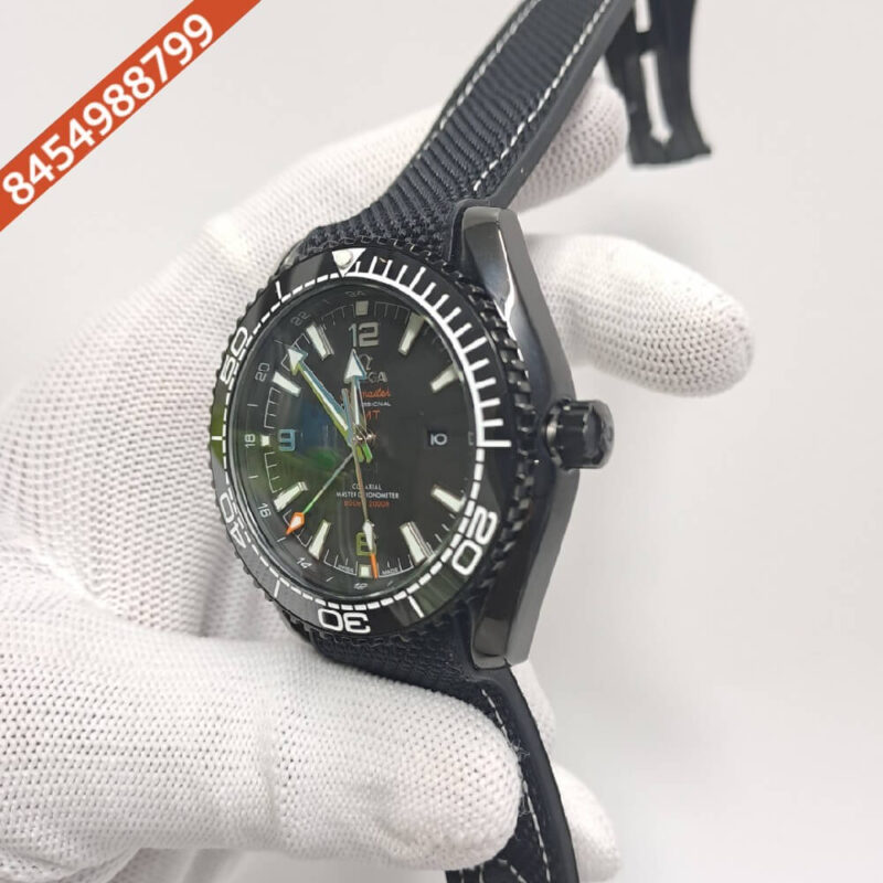 Omega Planet Ocean 600M Co‑Axial Diver Black Dial  Swiss Automatic Watch - Image 3