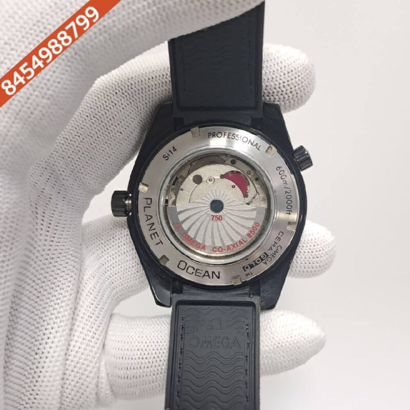 Omega Planet Ocean 600M Co‑Axial Diver Black Dial  Swiss Automatic Watch - Image 4