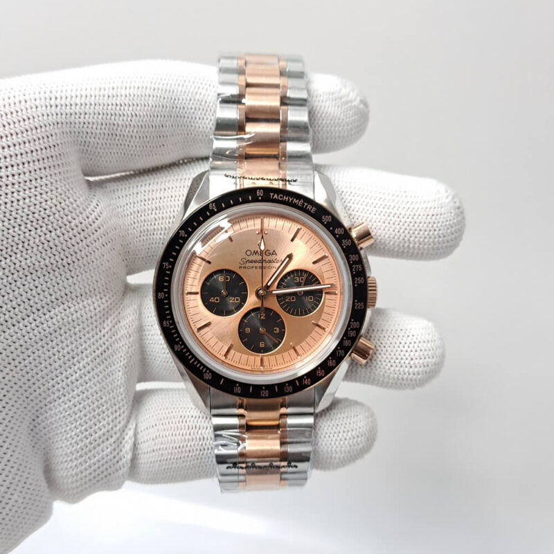 Omega Speedmaster Rose Gold Dial Swiss Watch