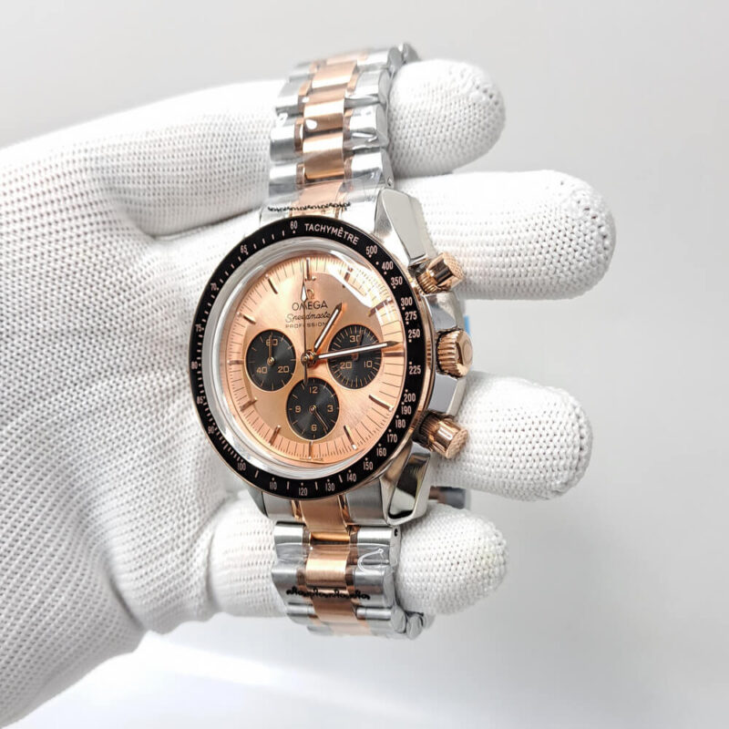 Omega Speedmaster Rose Gold Dial Swiss Watch - Image 3