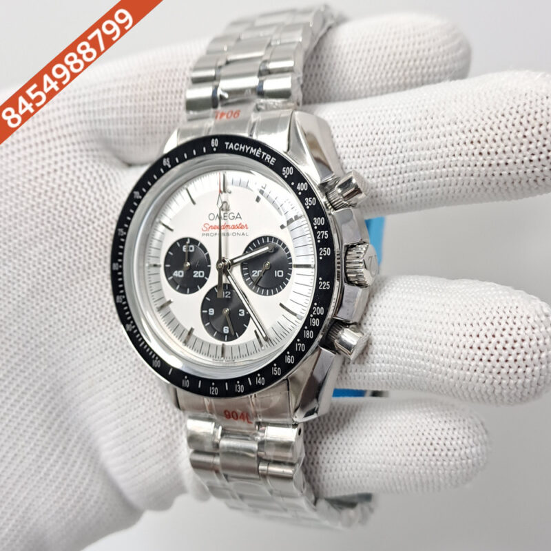 Omega Speedmaster White Dial Silver White Dial Swiss Watch - Image 3