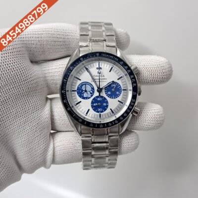 Omega Speedmaster White Dial Silver White Dial Swiss Watch