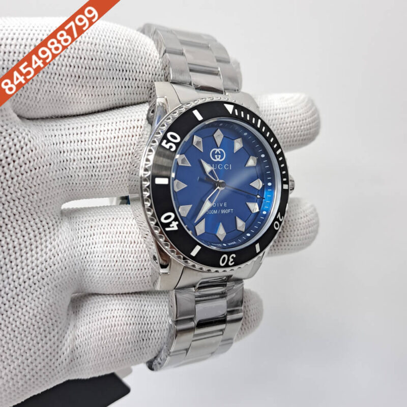Gucci Dive YA136357 Blue Dial Stainless Steel Swiss Watch - Image 2