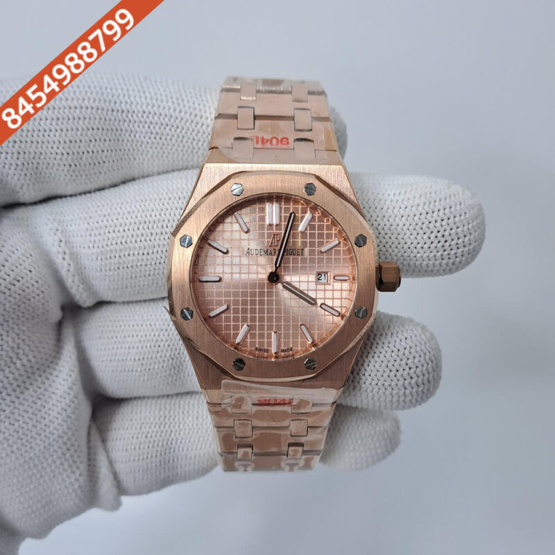 Audemars Piguet Royal Oak Full Rose Gold Swiss Watch
