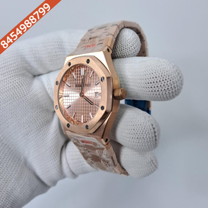 Audemars Piguet Royal Oak Full Rose Gold Swiss Watch - Image 2