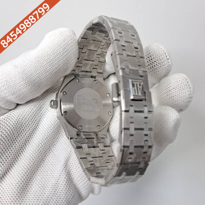 Audemars Piguet Royal Oak Rose Steel Diamond Bazel Purple Dial Swiss Watch - Image 4