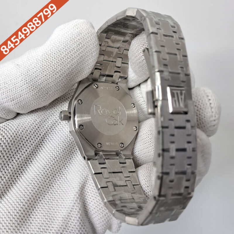 Audemars Piguet Royal Oak Rose Steel Diamond Bazel White Dial Diamond Marker Swiss Watch - Image 4