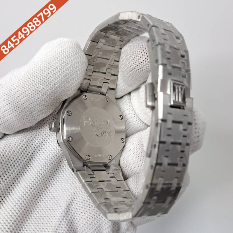 Audemars Piguet Royal Oak Rose Steel Diamond Bazel White Dial Swiss Watch - Image 4