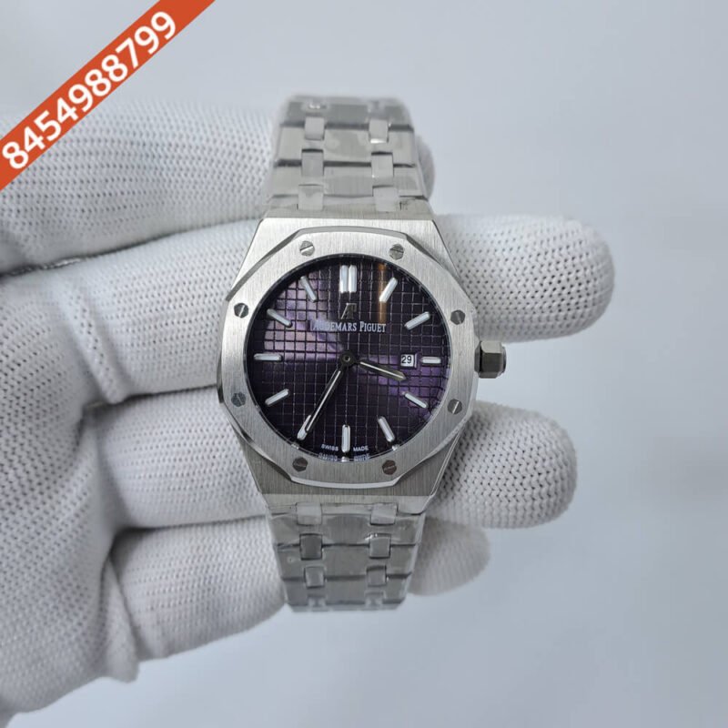 Audemars Piguet Royal Oak Silver Purple Dial Swiss Watch