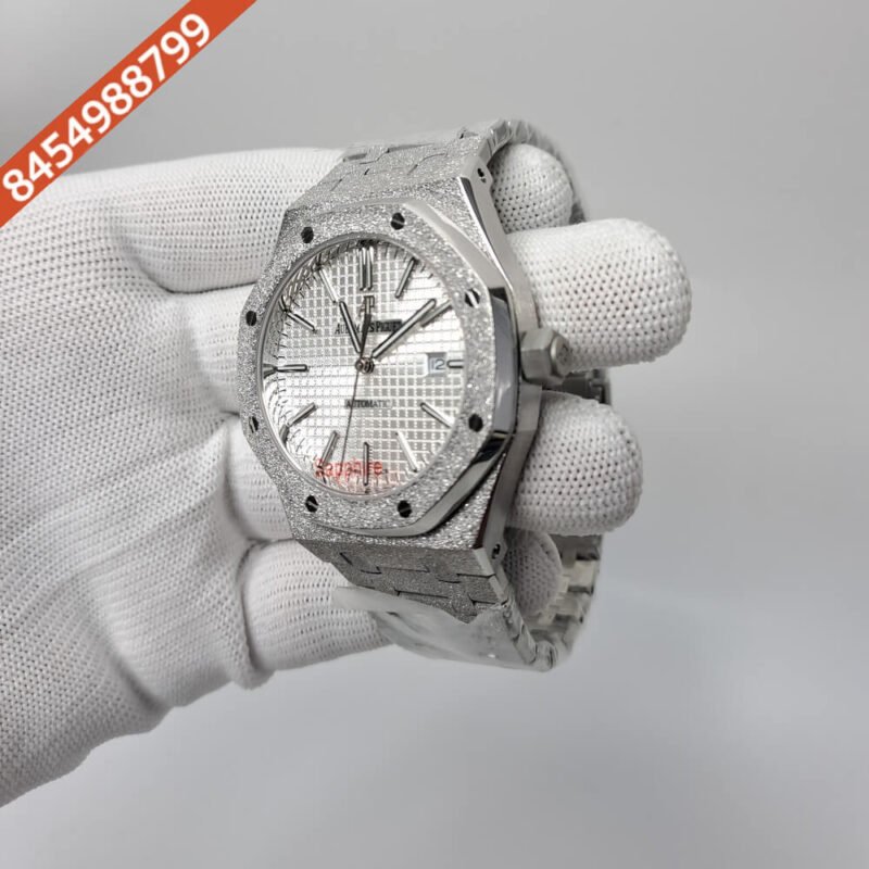 Audemars Piguet Royal Oak Silver White Dial Semi ETA Swiss Automatic Watch - Image 2