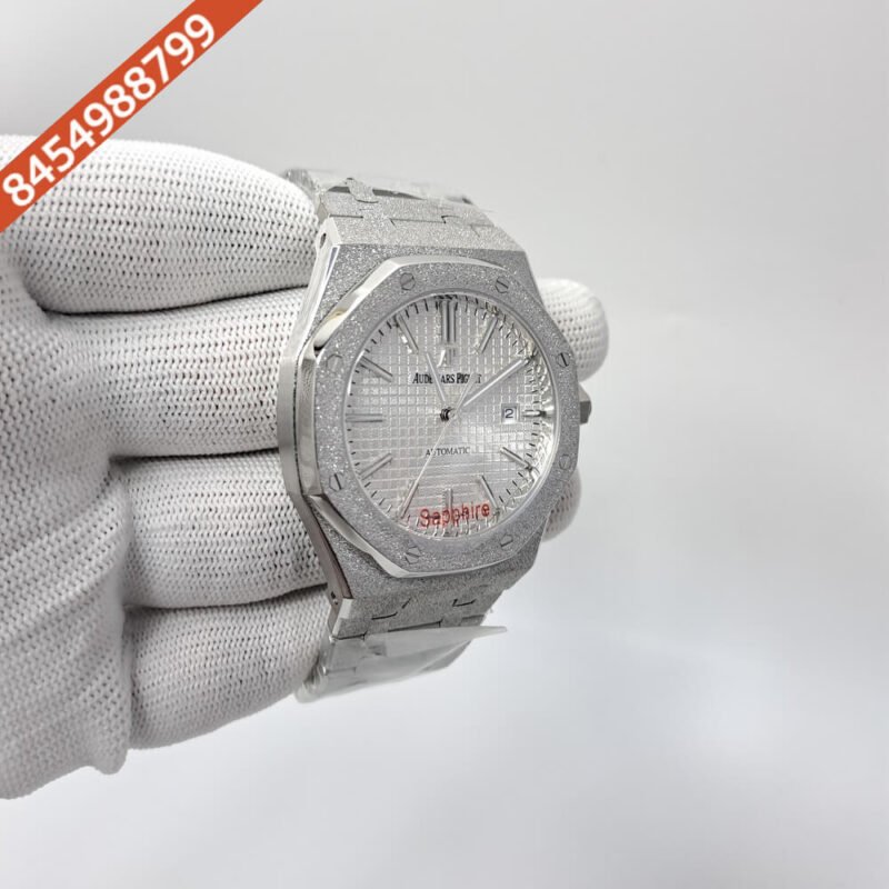 Audemars Piguet Royal Oak Silver White Dial Semi ETA Swiss Automatic Watch - Image 3