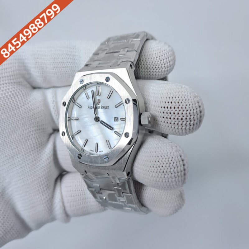 Audemars Piguet Royal Oak Silver White Dial Swiss Watch - Image 2